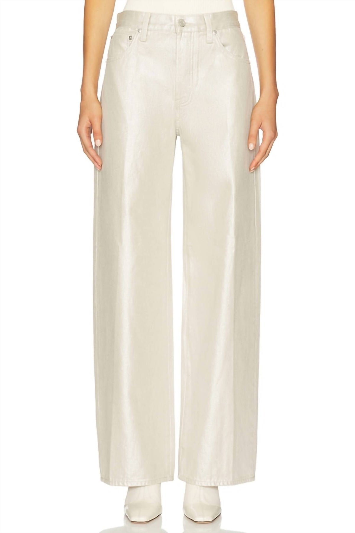 Pistola - Tate High Rise Bowed Wide Leg Jeans