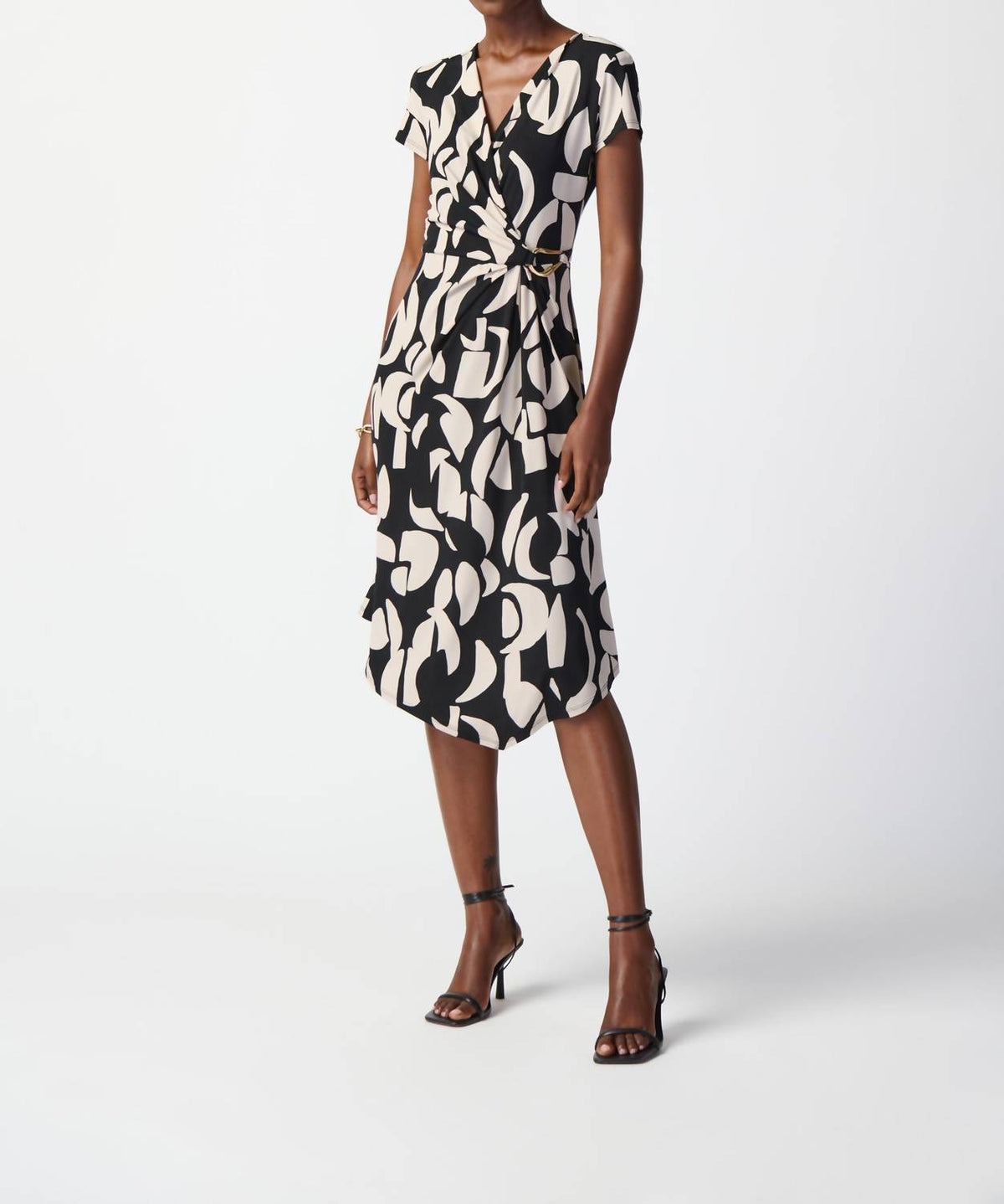 Joseph Ribkoff - Geometric Wrap Front Dress