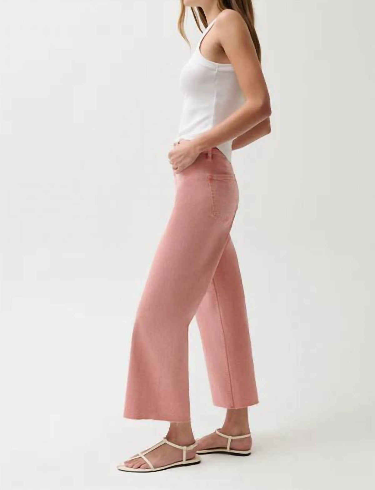 Pistola - Penny High Rise Wide Leg Crop Jean