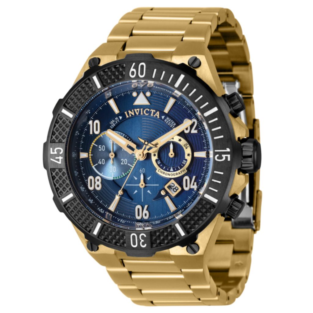 Invicta Aviator 50mm Quartz Chronograph Bracelet Watch