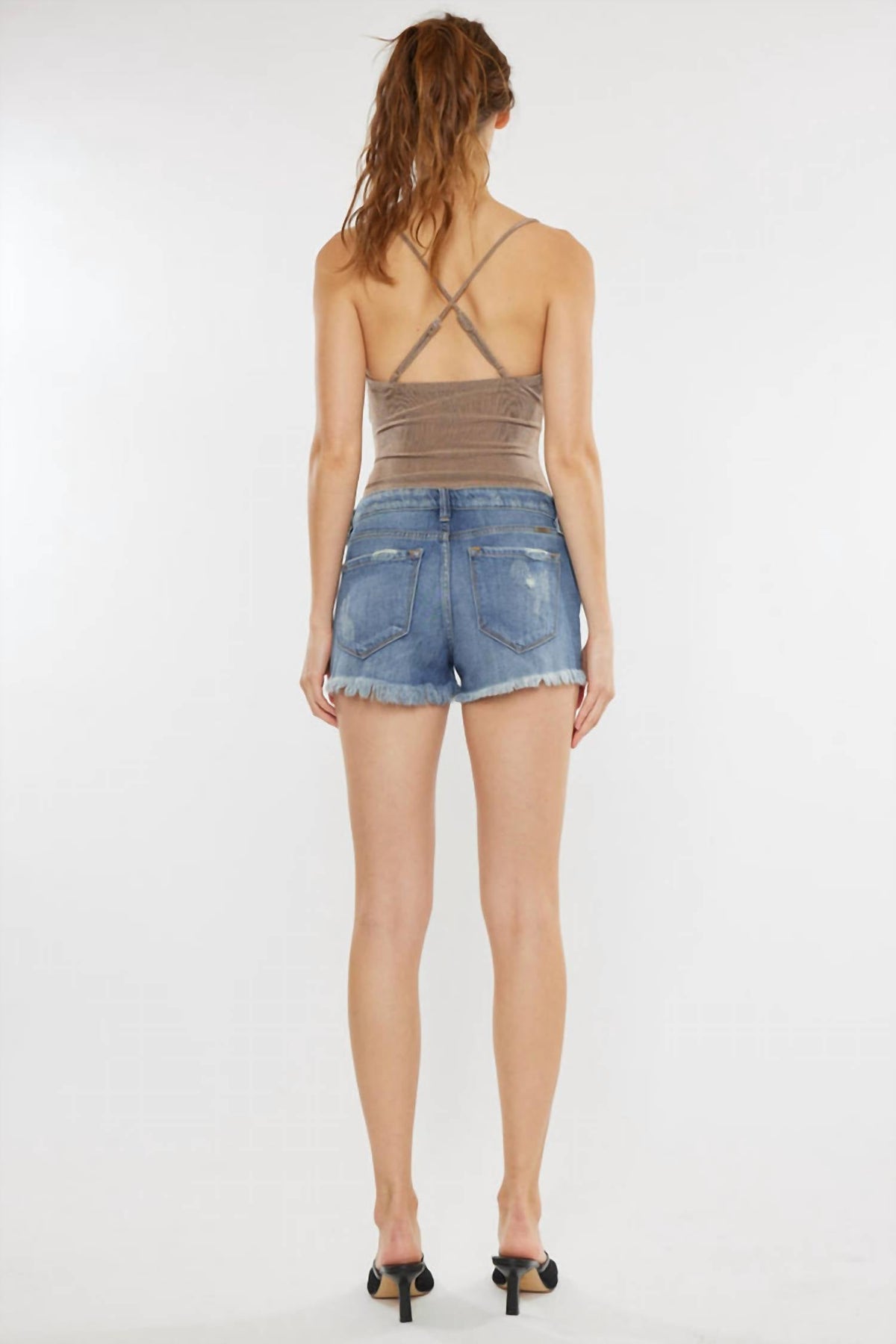 Kancan - Gizelle Mid Rise Boyfriend Shorts