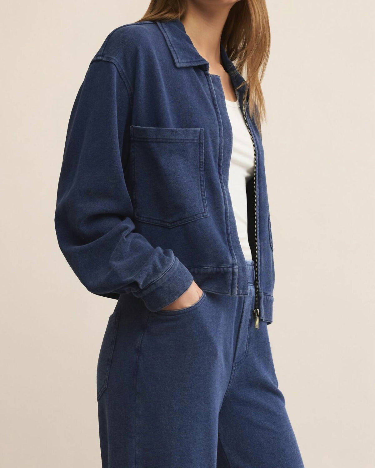 Z Supply - Heritage Knit Denim Jacket