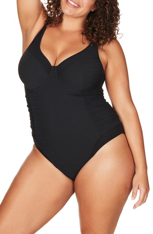 E Cup Underwire One Piece Swimsuit by Aria Black