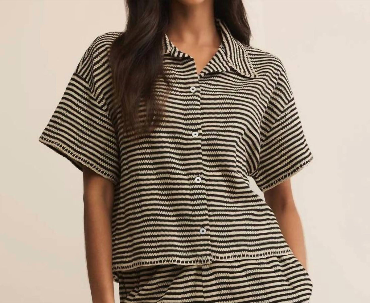 Z Supply - Monaco Crochet Button Up Top