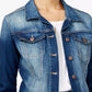 Jessica Simpson Women's Long Sleeve Modern Fit Jacket Blue