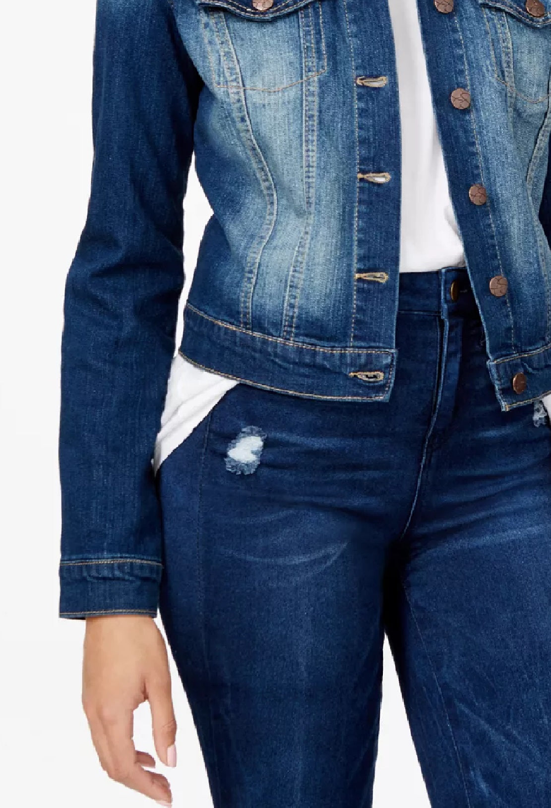 Jessica Simpson Women's Long Sleeve Modern Fit Jacket Blue
