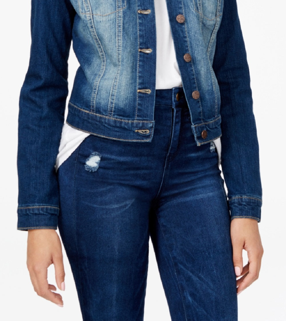 Jessica Simpson Women's Long Sleeve Modern Fit Jacket Blue