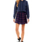 Kingston Junior's Layered Look Sweater Dress Blue Size XS