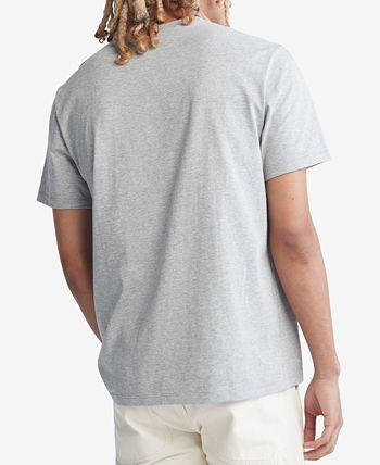 Calvin Klein Men's Monogram Logo Graphic T-Shirt Gray Size XXL