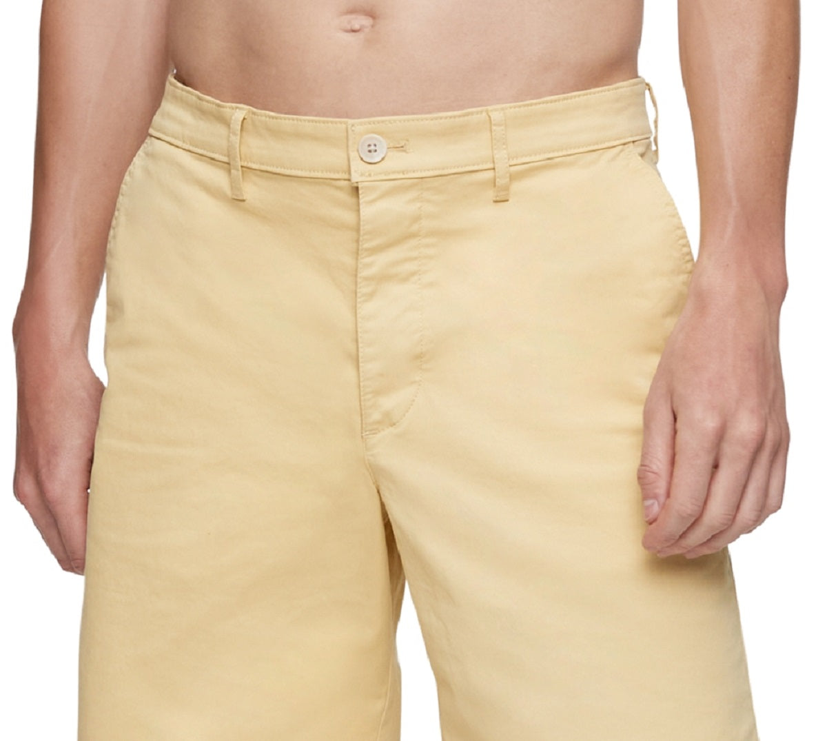 Calvin Klein Men's Chino Shorts Yellow Size 34
