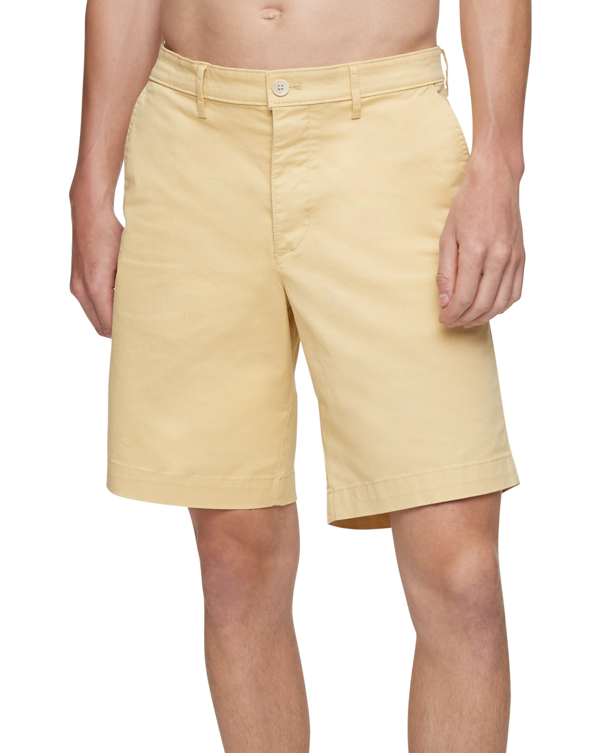 Calvin Klein Men's Chino Shorts Yellow Size 34