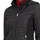 Sebby Junior's Hooded Quilted Raincoat Black Size X-Small