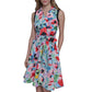 KARL LAGERFELD Paris Womens Shirt Dress Soft White Black Hydrangea Multi Size 12