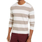 Tasso Elba Men's Rugby Boucle Sweater, Created for Macy's Bone Heather Brown X-Large