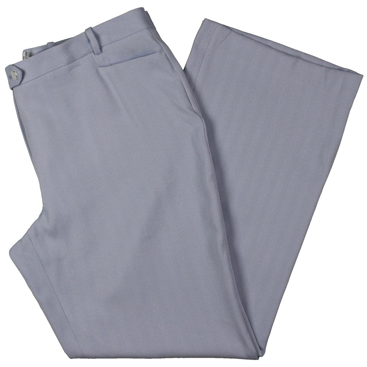 Calvin Klein Womens Printed Modern Fit Wide Leg Pants Blue 12