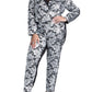 ELOQUII Women's Plus Size Brocade Pant - 16, Black and Silver