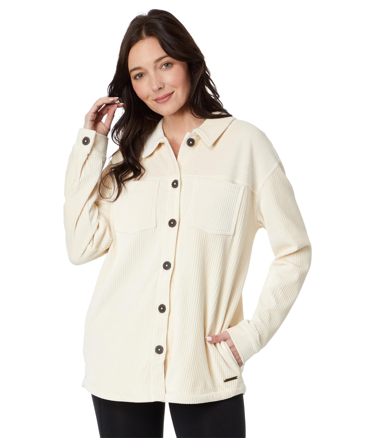 Women's Hudson Stretch Cord Shacket - Birch