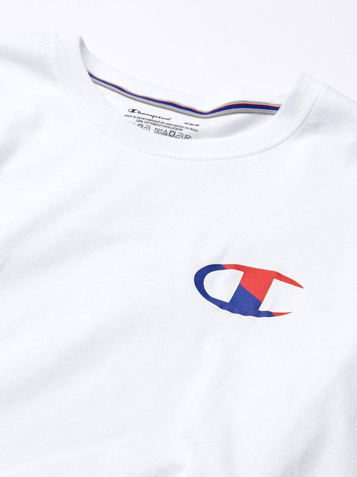 Champion Men's Branded C-Logo Short Sleeve Sleepwear Tee, White, X Large