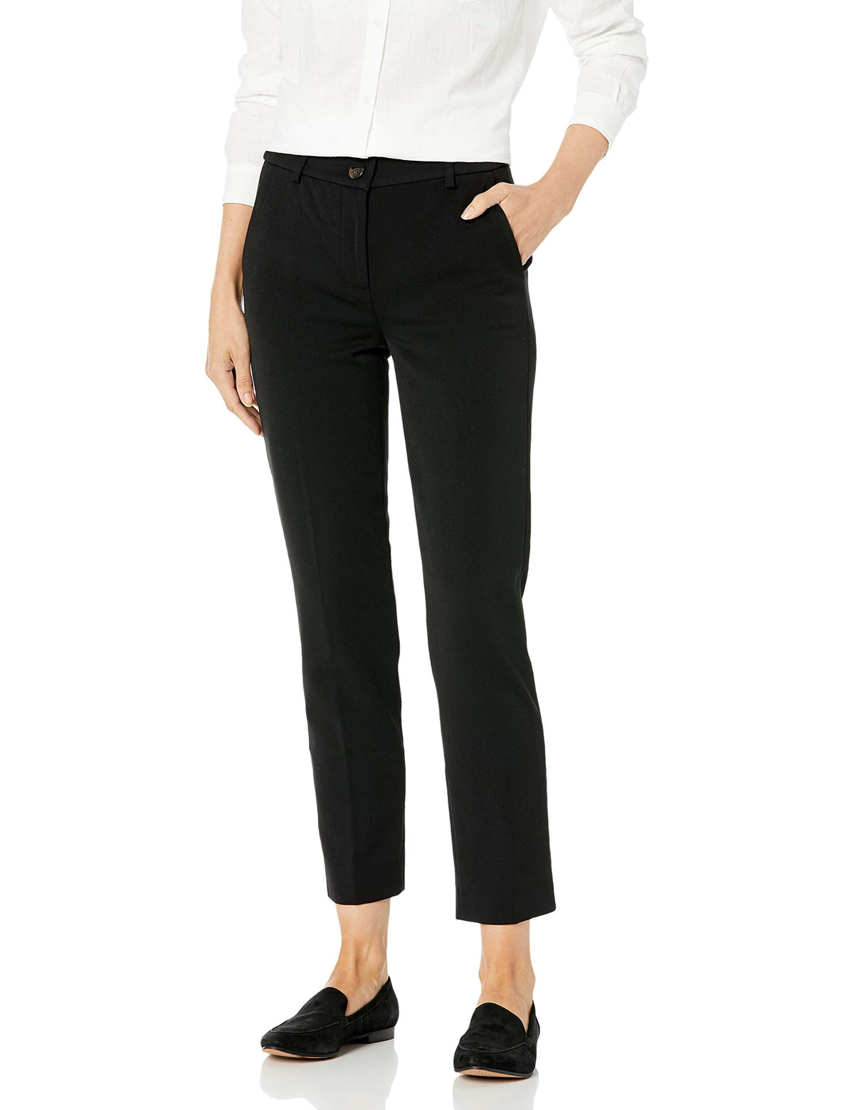 J.Crew Mercantile Women's Cameron Sim Leg Pant, Black, 00