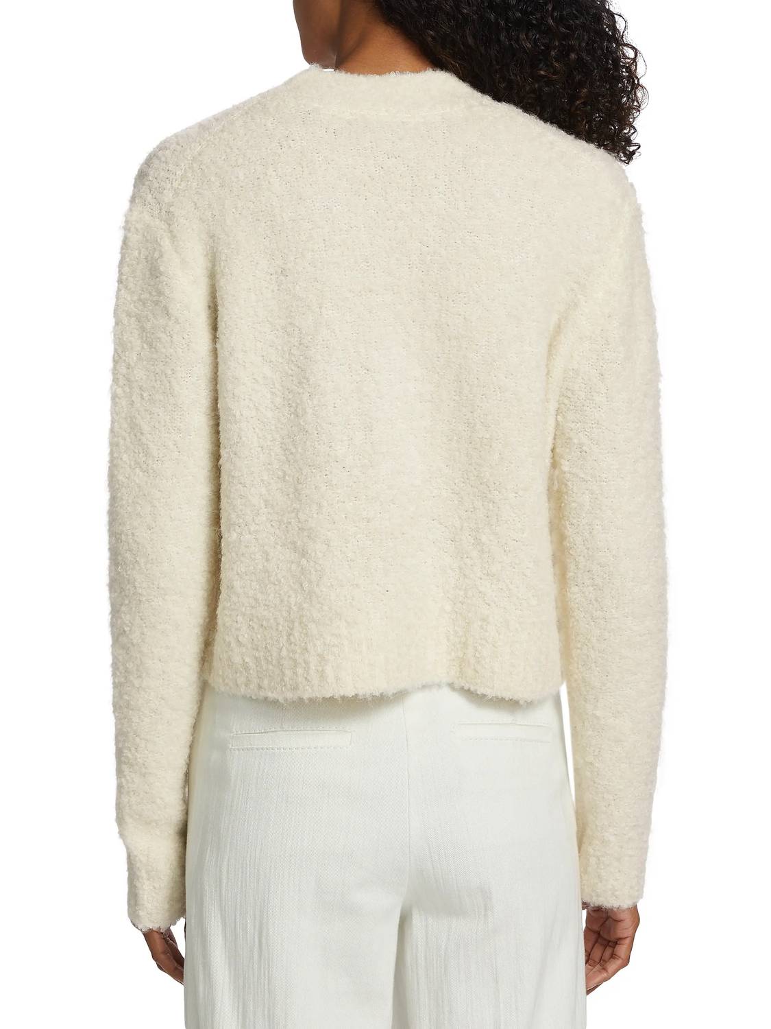 Atm - Boucle Cropped Cardigan