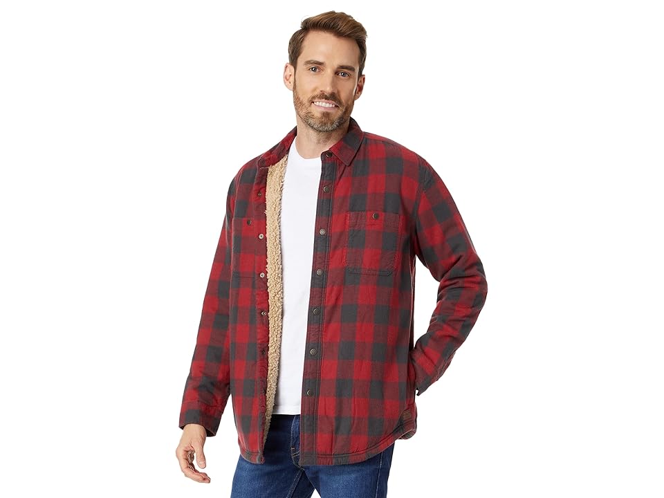 llbean-mens-sherpa-lined-scotch-plaid-shirt-vintage-red