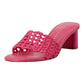 Marc Fisher LTD Womens Jazmine Heeled Sandal Pink