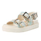 Marc Fisher LTD Womens Agenda Sandals Blue Multi Size 9 "Without Box"