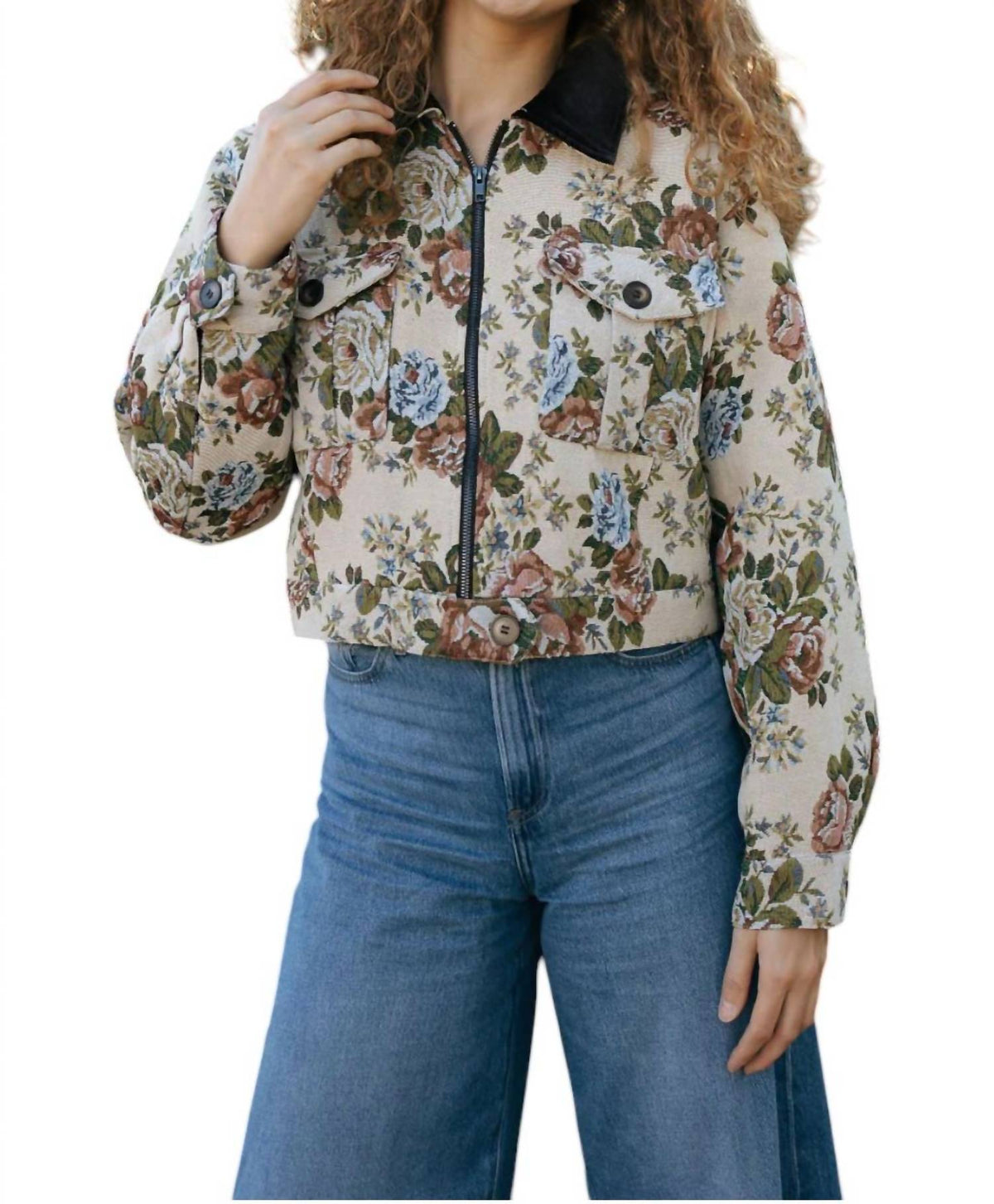 Mable - Tapestry Floral Jacket