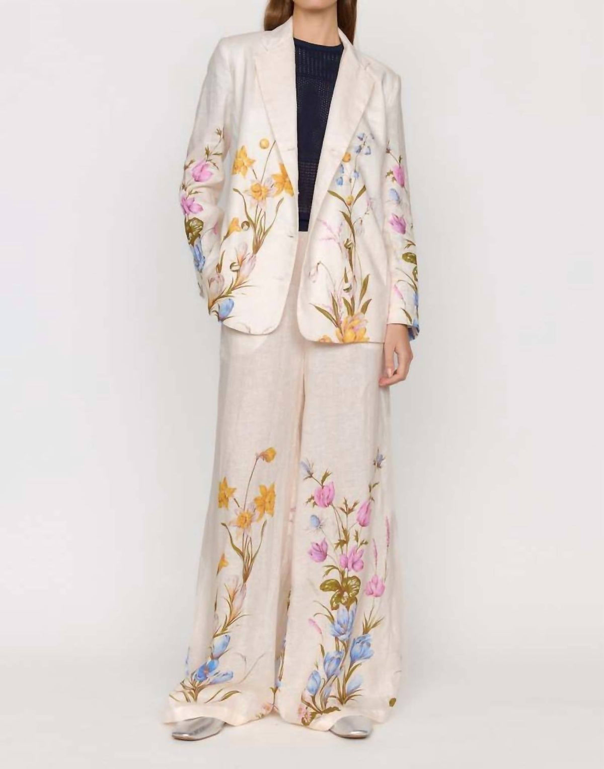 Christy Lynn - Emilia Floral Blazer with tie