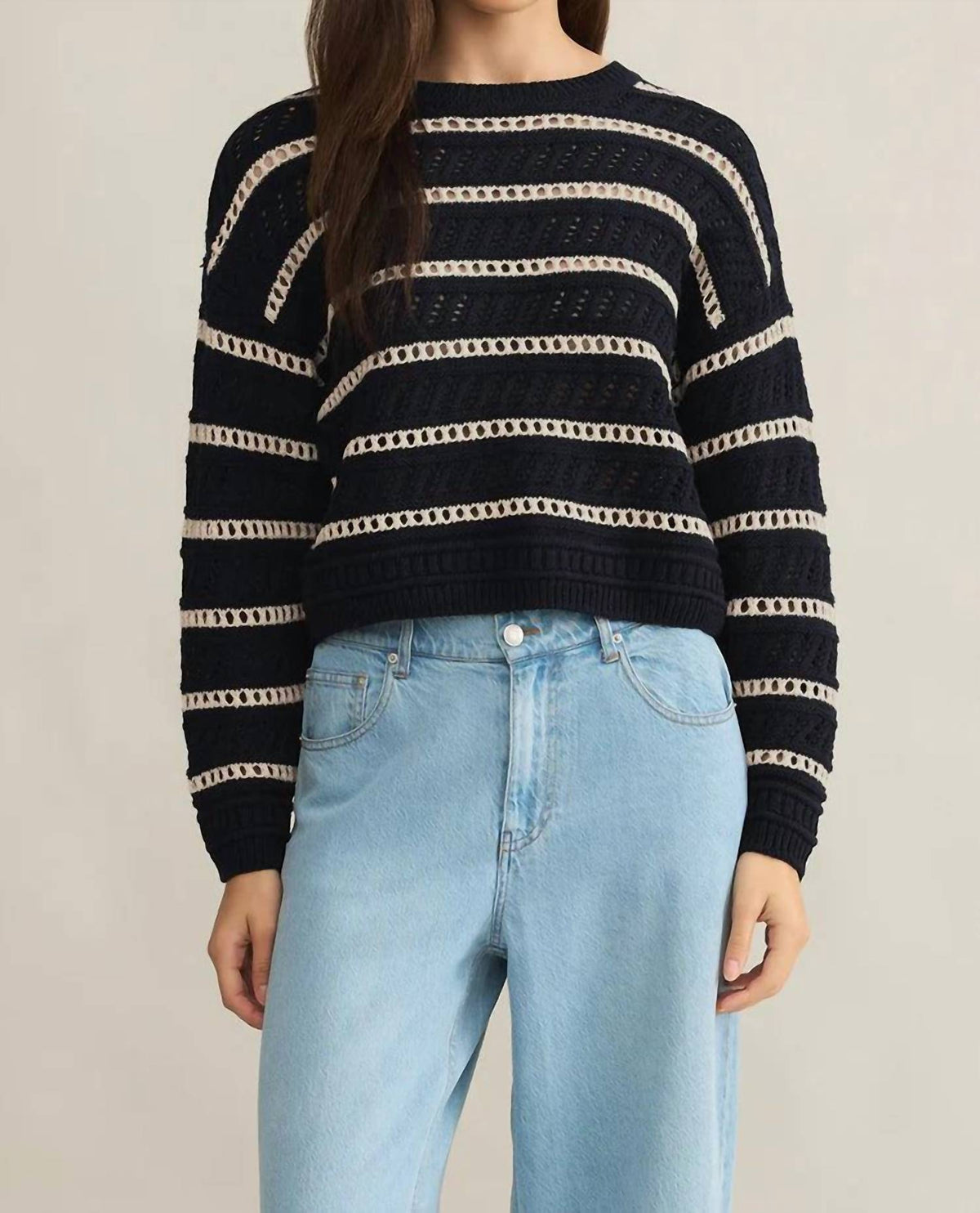 Z Supply - Estero Stripe Cropped Sweater