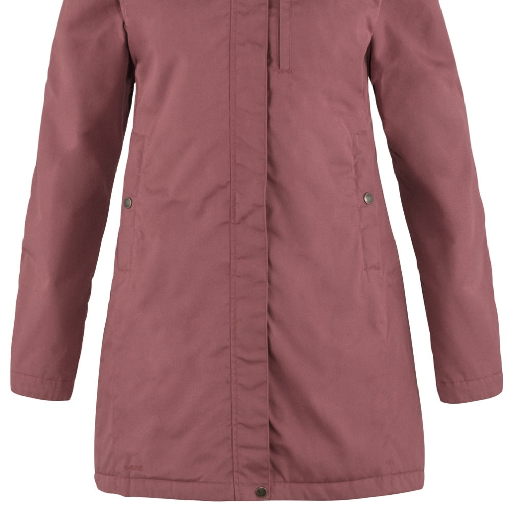 Fjällräven Women's Kiruna Water Resistant Parka Purple Size Medium