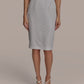 Donna Karan New York Womens Sequined Pencil Skirt Tuscan Grey