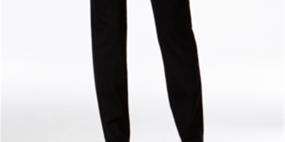 Style & Co Women's Tummy Control Slim Leg Jeans Black Size 16