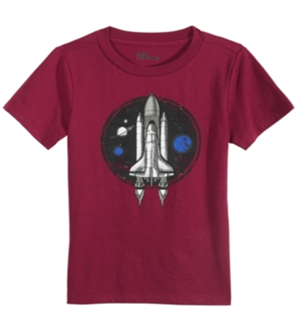 Epic Threads Toddler Boy's Spaceship T-Shirt Red Size 2T