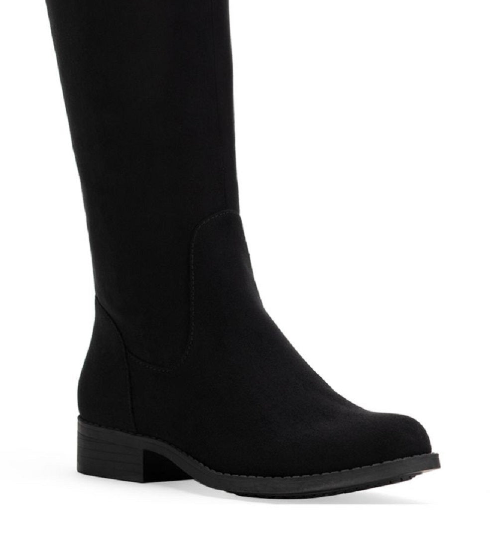 Sun + Stone Women's Allicce Wide Calf Over The Knee Boots Black Size 7.5M