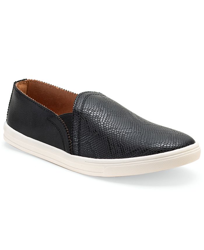 Sun + Stone Women's Mariam Slip On Sneakers Black Size 9 M
