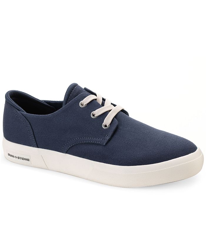 Sun + Stone Men's Kiva Lace Up Core Sneakers Blue Size 11 M