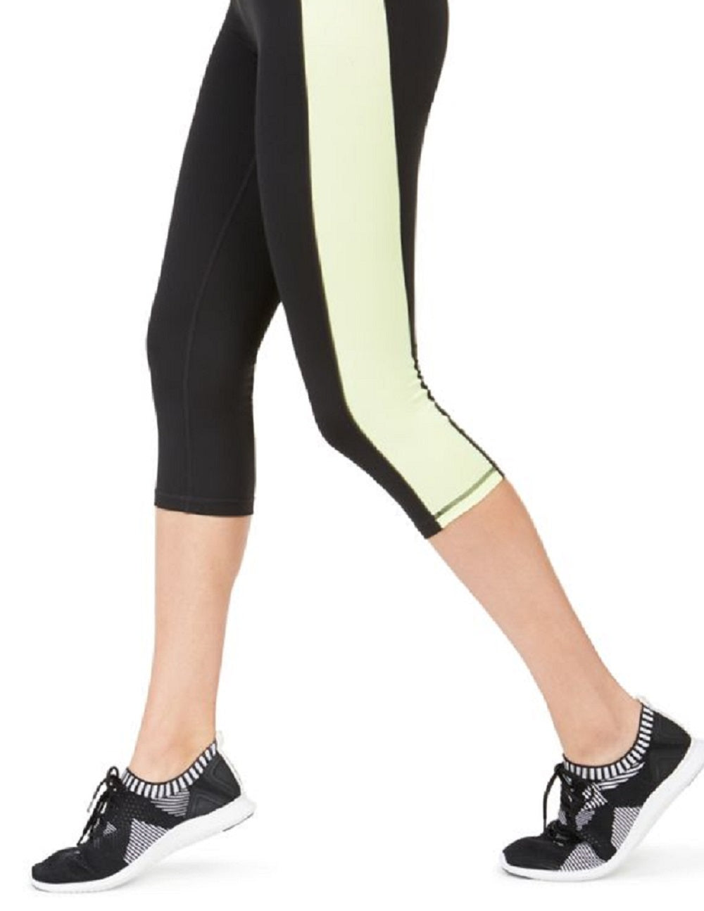 ID Ideology Women's Colorblocked Cropped Leggings Black Size XS