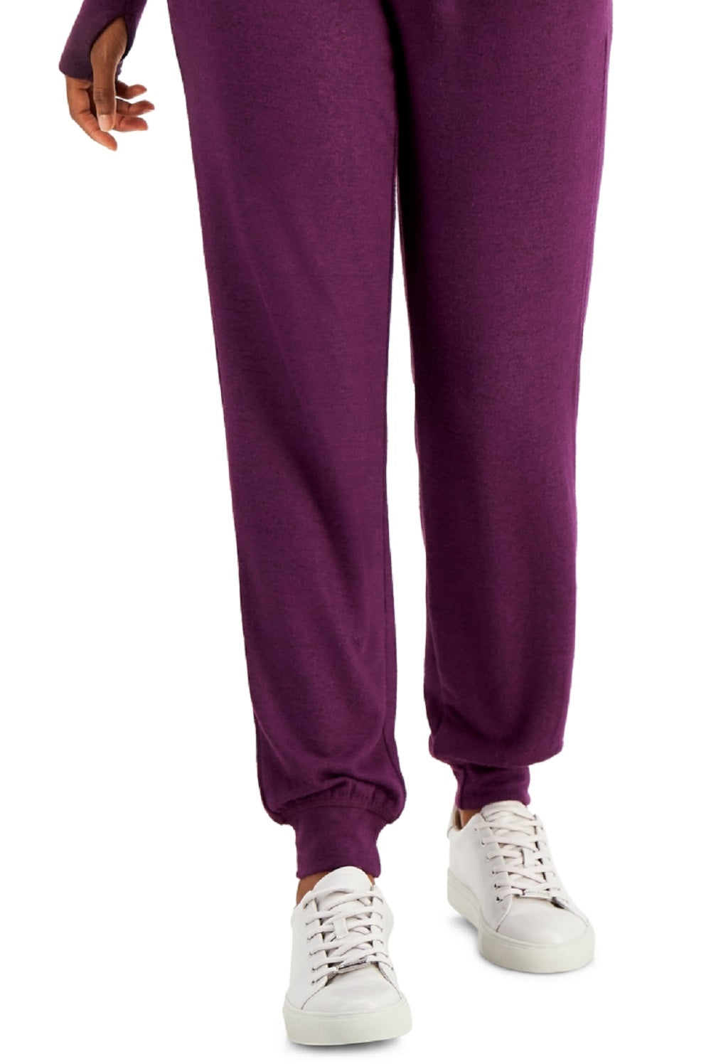 Id Ideology Women's Mushy Knit Joggers Purple Size XX-Large