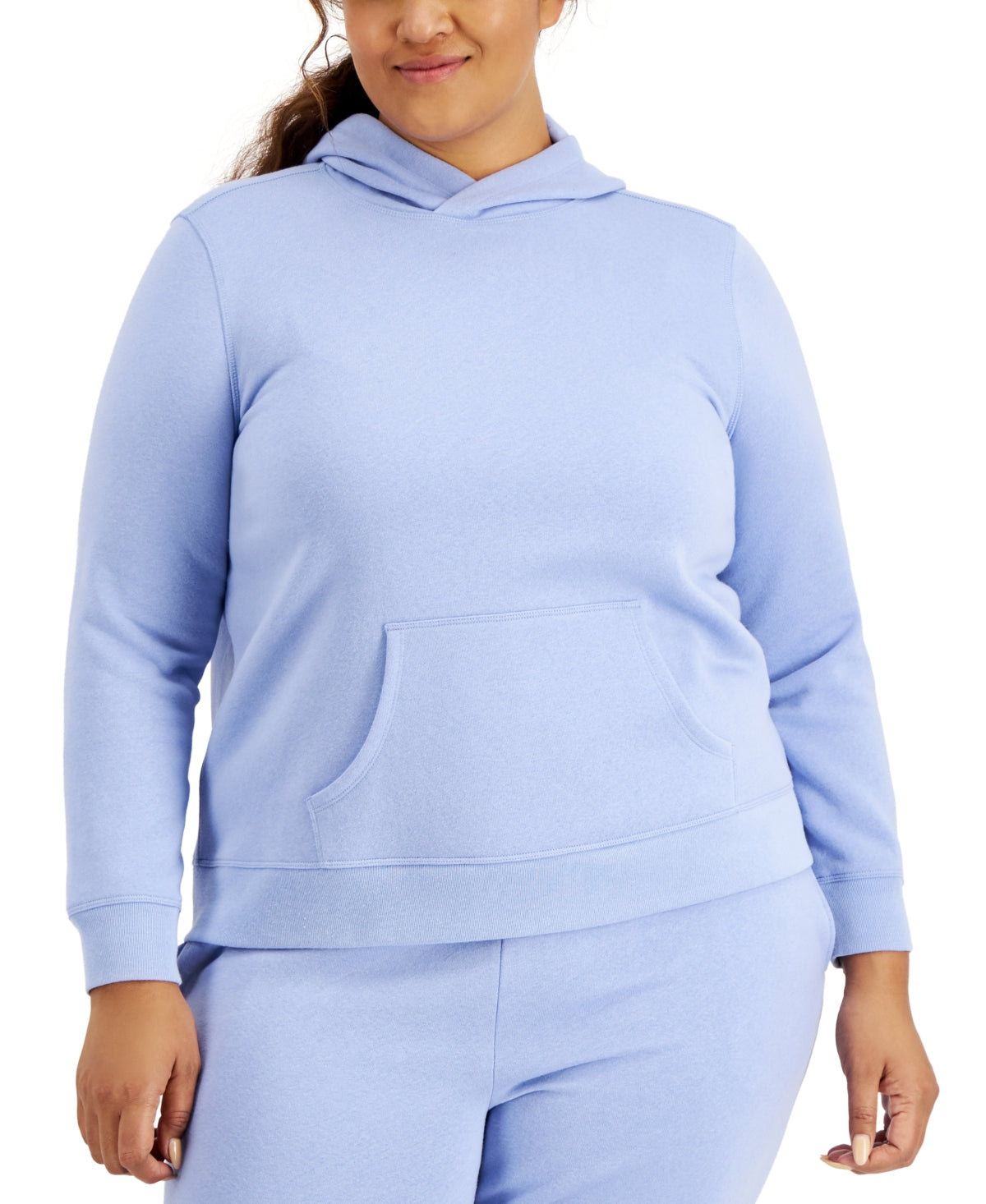 ID Ideology Women's Plus Pullover Hoodie Purple Size 1X