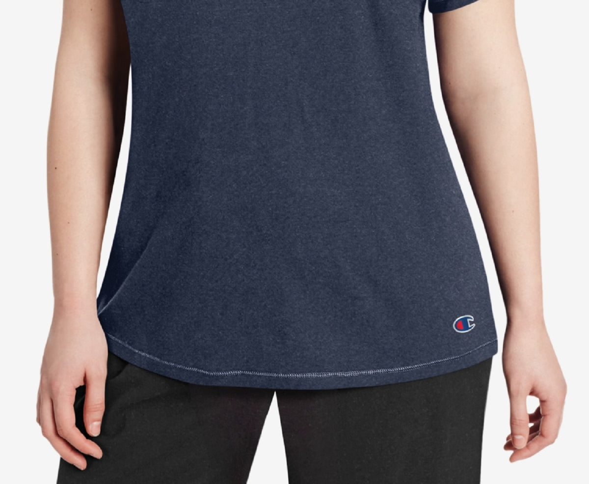 Champion Women's Logo T-Shirt Blue Size 3X