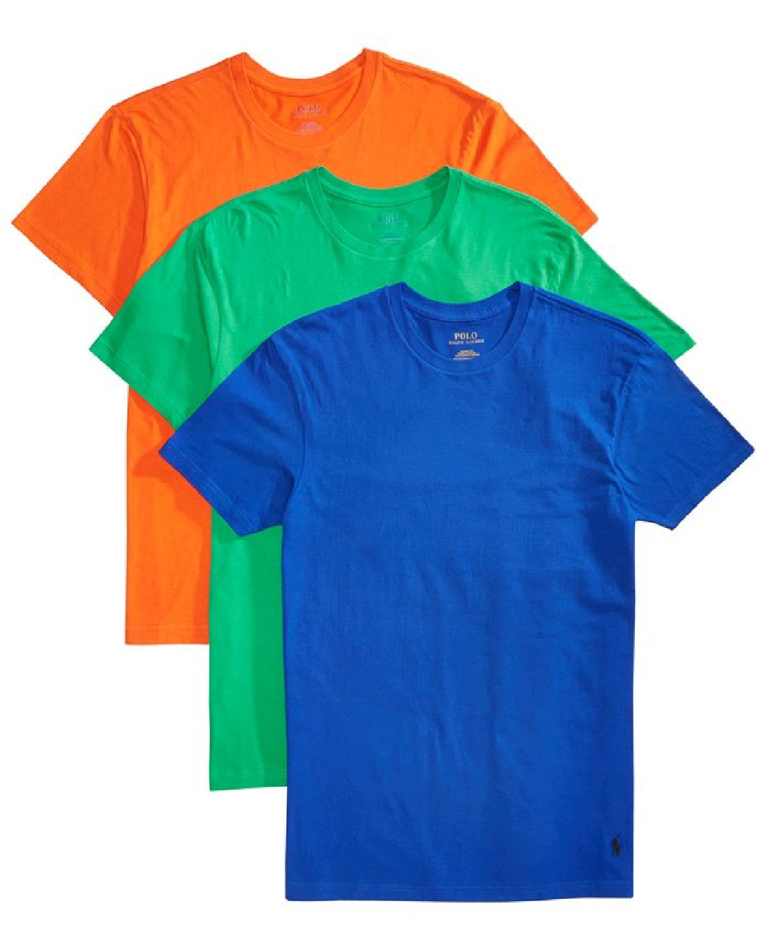 Polo Ralph Lauren Men's 3 Pack Classic Fit T-Shirts Blue Size Size Large