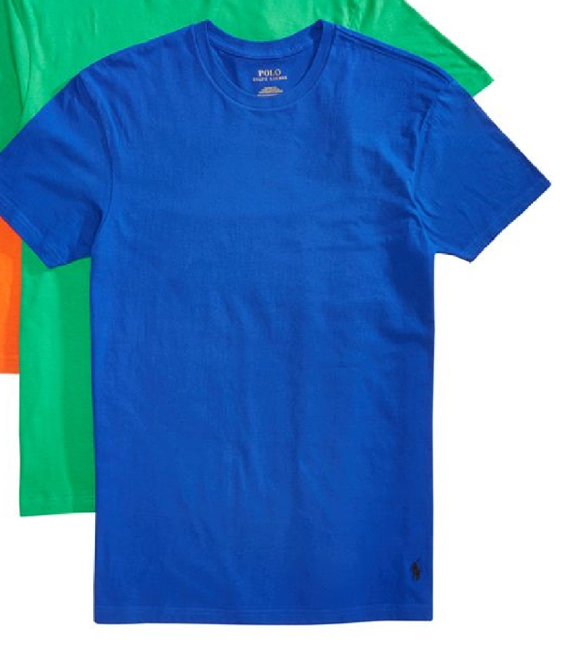 Polo Ralph Lauren Men's 3 Pack Classic Fit T-Shirts Blue Size Size Large