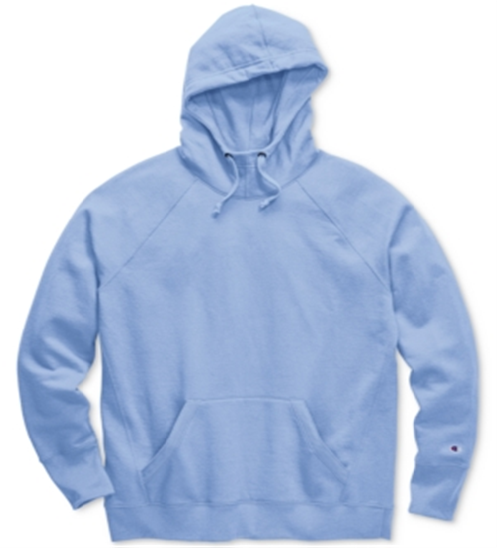 Champion Women's Powerblend Fleece Hoodie Blue Size X-Large