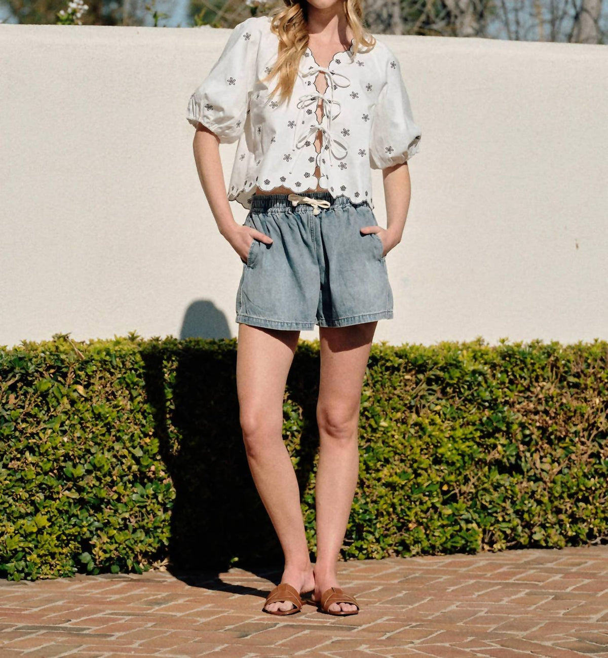 Aaron & Amber - Fleur Tie Top