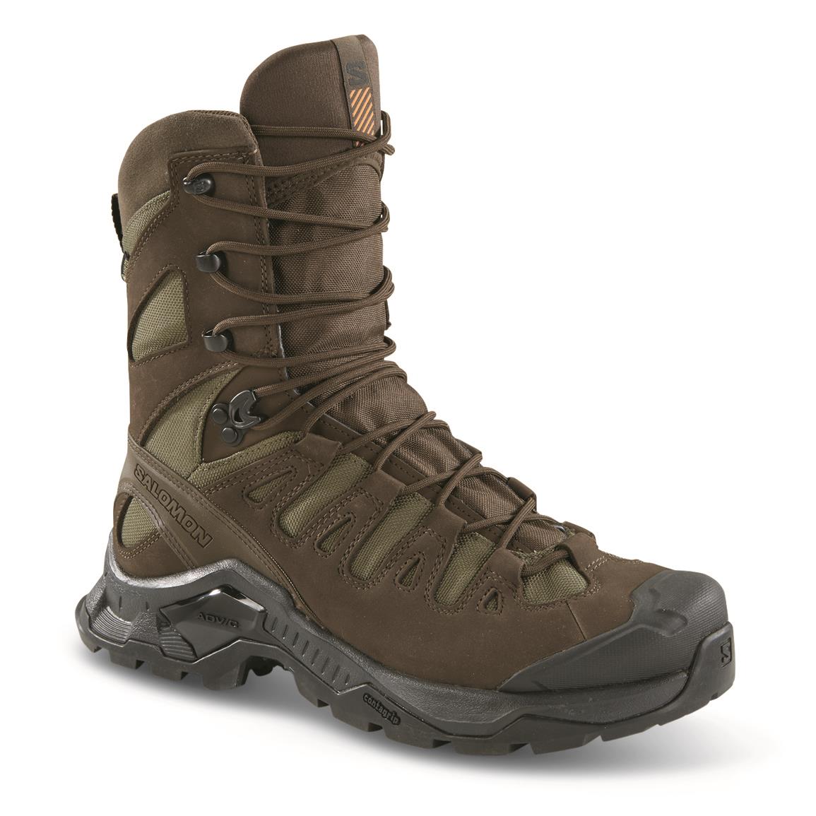 Salomon Unisex Quest Tracker High GT High Top Sneaker Earth Brown Ranger Green Black 11 US