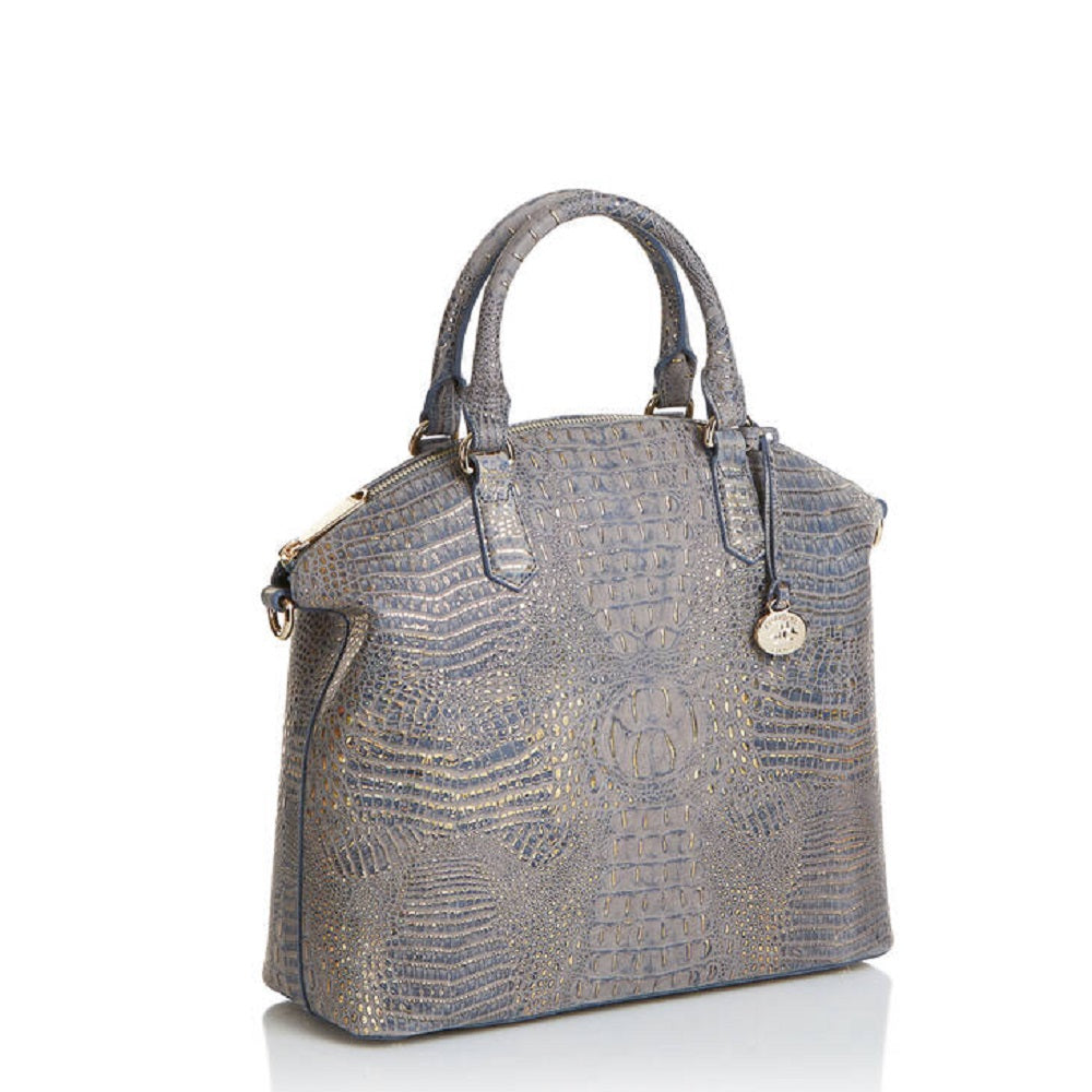Brahmin Women's Embossed Satchel Gray Size Regular