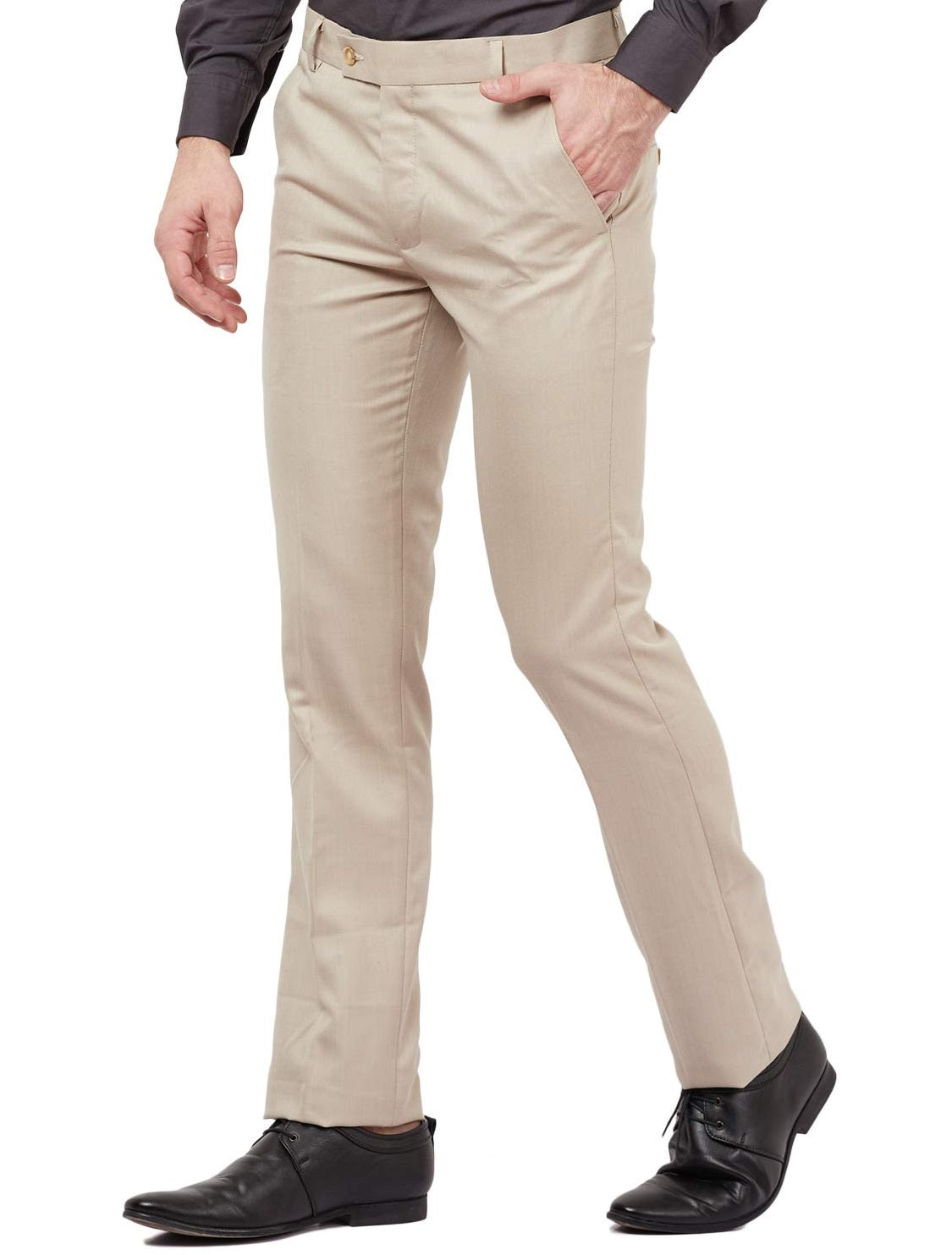 Calvin Klein Men's Refined Stretch Slim Fit Chinos Brown Size 33X30