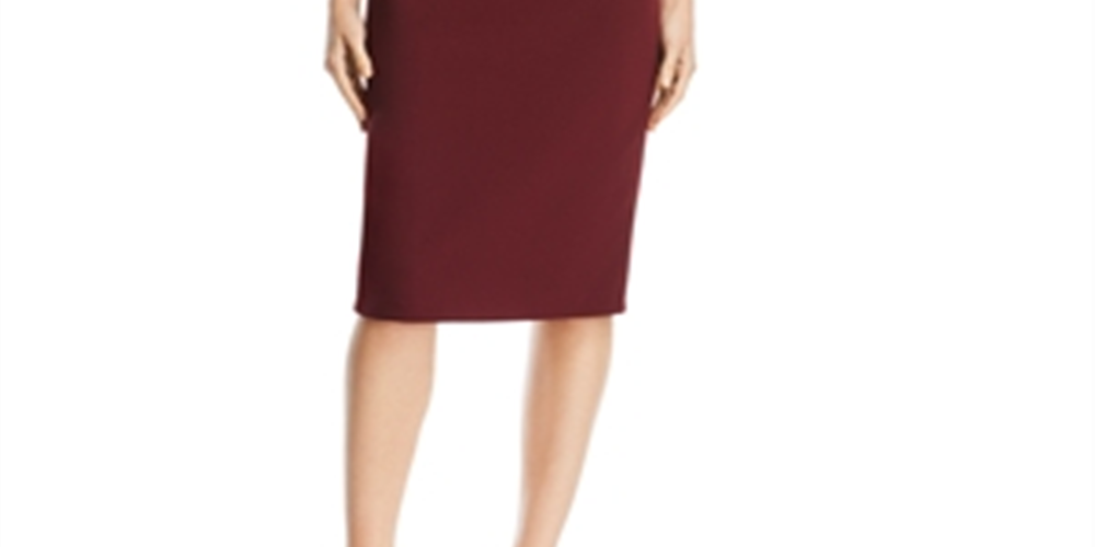 Aqua Women's Scuba Crepe Dress Red Size 0