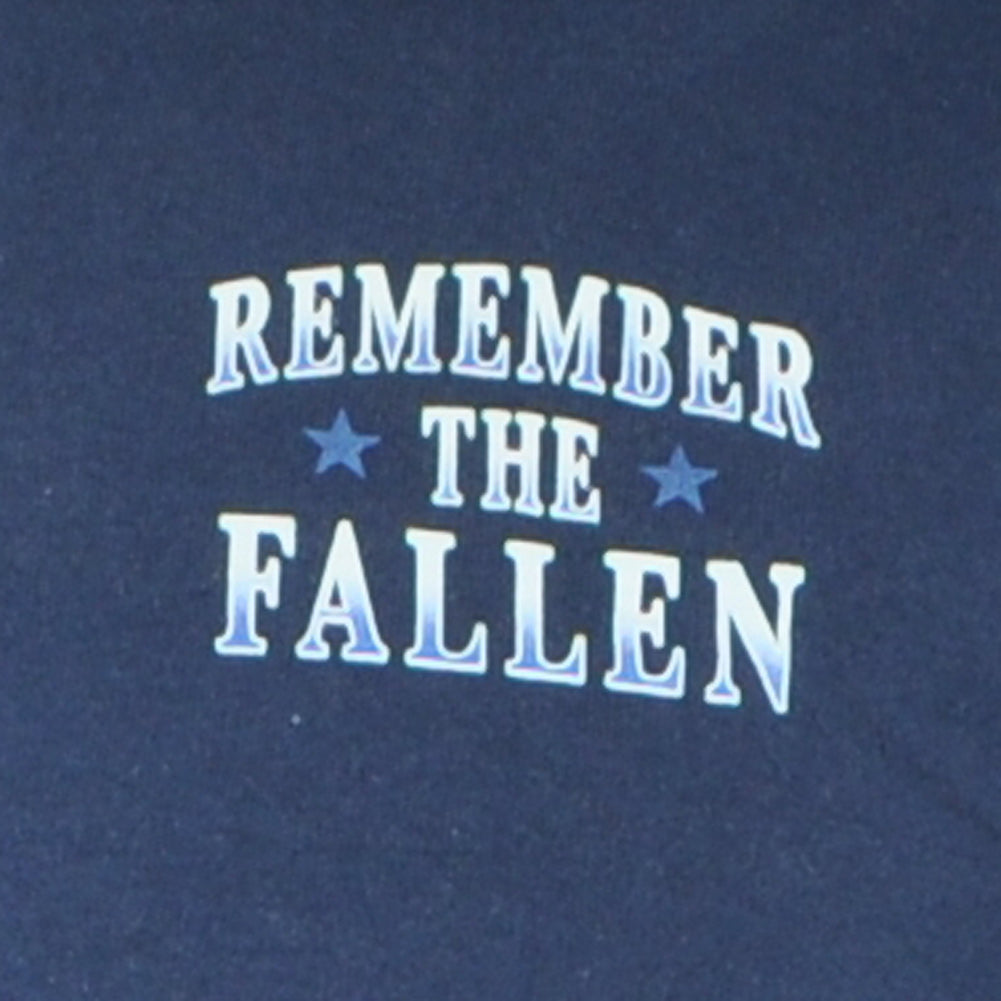 United States US Remember The Fallen Military Blue Short Sleeve Tshirt Tee